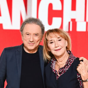 Exclusif - Michel Drucker et Marie-Anne Chazel - Enregistrement de l'émission "Vivement Dimanche" au Studio Gabriel à Paris, présentée par M.Drucker et diffusée le 5 octobre sur France 3 © Guillaume Gaffiot / Bestimage 