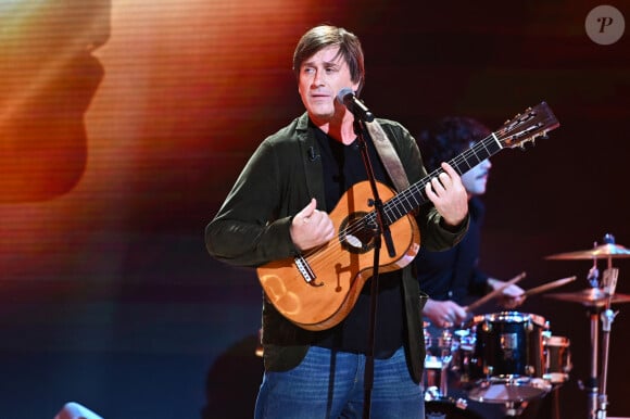 Exclusif - Thomas Dutronc - Enregistrement de l'émission "Vivement Dimanche" au Studio Gabriel à Paris, présentée par M.Drucker et diffusée le 5 octobre sur France 3 © Guillaume Gaffiot / Bestimage 