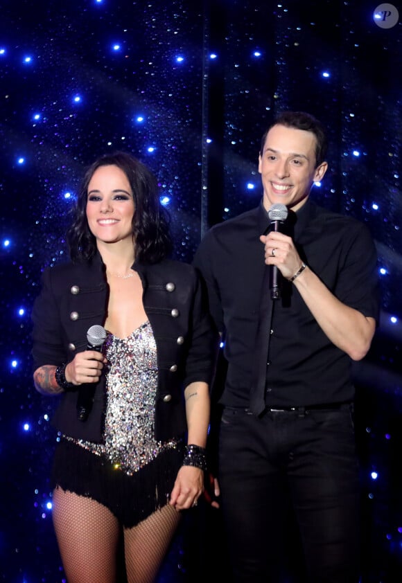 Exclusif - Alizée et son mari Grégoire Lyonnet - Tournage de l'émission "Tous au Moulin Rouge pour le Sidaction" au Moulin Rouge à Paris le 20 mars. L'émission sera diffusée sur France 2 le samedi 25 mars 2017 à 21h00. © Cyril Moreau - Dominique Jacovides / Bestimage 