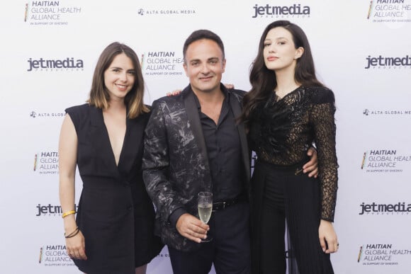 Clémence Lassalas, Laurent Amar, Madalina Bellario Ion - Cocktail de l'association Haitian Global Health Alliance, parrainée par Jimmy Jean Louis, et deuxième collecte de fonds annuelle Gheskio Cannes pendant le Festival Cannes - 22/05/2022 - © Jack Tribeca / Bestimage 