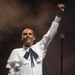 Le chanteur Stromae lors du Festival de Coachella à indio, Los Angeles, Californie, Etats-Unis, le 23 avril 2022. © Daniel DeSlover/Zuma Press/Bestimage