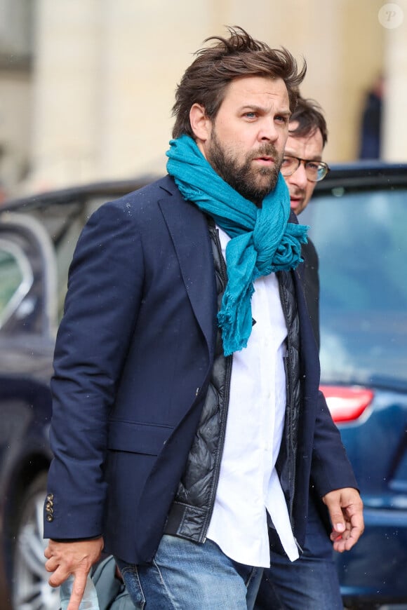 Arthur Jugnot - Obsèques de Michel Blanc en l'église Saint-Eustache à Paris, le 10 octobre 2024. © Moreau / Jacovides / Bestimage 