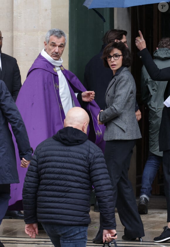 Rachida Dati - Obsèques de Michel Blanc, à Saint-Eustache, le jeudi 10 octobre 2024