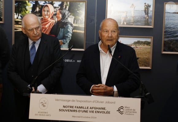 Exclusif - Marc Ladreit de Lacharrière - Vernissage de l'exposition "Notre famille afghane, souvenirs d'une vie envolée" du photographe Olivier Jobard (lauréat du prix en 2022) au Pavillon Comtesse de Caen, Palais de l'institut de France à Paris, le 9 octobre 2024. © Marc Ausset-Lacroix/Bestimage