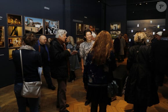 Exclusif - Claire Billet - Vernissage de l'exposition "Notre famille afghane, souvenirs d'une vie envolée" du photographe Olivier Jobard (lauréat du prix en 2022) au Pavillon Comtesse de Caen, Palais de l'institut de France à Paris, le 9 octobre 2024. © Marc Ausset-Lacroix/Bestimage