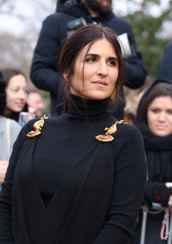 Géraldine Nakache - Sorties au défilé Schiaparelli Haute Couture Printemps/Été 2024 dans le cadre de la Fashion Week de Paris le 22 janvier 2024. © Denis Guignebourg/Bestimage 