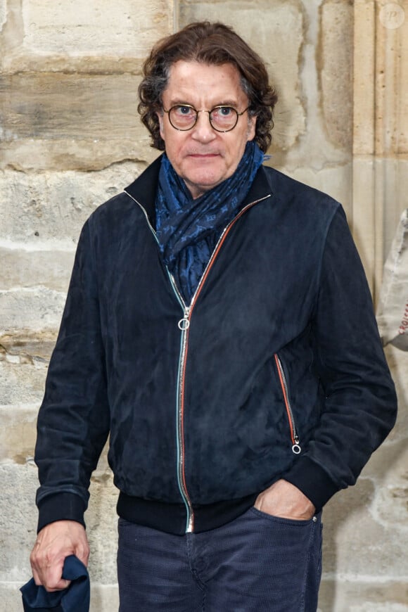 Francis Cabrel - Obsèques de Dick Rivers en l'église Saint-Pierre de Montmartre à Paris le 2 mai 2019. 