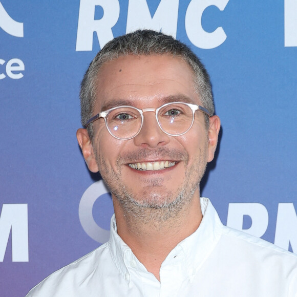 Julien Mielcarek lors de la conférence de presse de rentrée BFM TV. - RMC du groupe Altice France à Paris, France, le 31 août 2023. © Coadic Guirec/Bestimage 