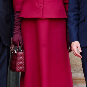 Brigitte Macron, le roi Philippe de Belgique, la reine Mathilde, le président Emmanuel Macron au palais de l'Elysée à Paris le 14 octobre 2024. Le couple royal de Belgique démarre une visite d'état de trois jours en France. © Dominique Jacovides / Bestimage