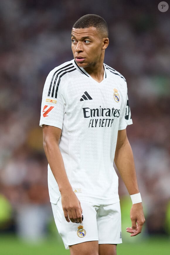 Kylian Mbappé joue avec le Real Madrid à Madrid. © LGM/Panoramic/Bestimage)