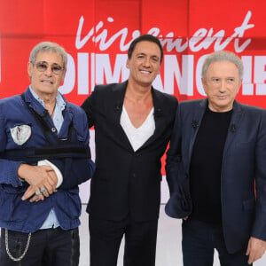 Exclusif - Gérard Lanvin, Dany Brillant et Michel Drucker - Enregistrement de l'émission Vivement dimanche, présentée par M.Drucker et diffusée sur France 3. © Guillaume Gaffiot / Bestimage