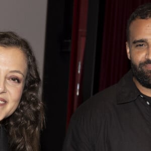 Exclusif - Camille Lellouche et son agent Faycal Yahia Berrouiguet (co-auteur de la chanson du clip) - Lancement du clip de l'Association Laurette Fugain au cinéma Mac Mahon à Paris, FRance, le 15 octobre 2024. Film "Je garde le sourire" réalisé par P.Noguéras. © Manuelle Toussaint via Bestimage