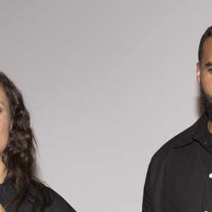Exclusif - Camille Lellouche et son agent Faycal Yahia Berrouiguet (co-auteur de la chanson du clip) - Lancement du clip de l'Association Laurette Fugain au cinéma Mac Mahon à Paris, FRance, le 15 octobre 2024. Film "Je garde le sourire" réalisé par P.Noguéras. © Manuelle Toussaint via Bestimage