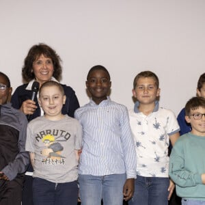 Exclusif - Stéphanie Fugain. - Lancement du clip de l'Association Laurette Fugain au cinéma Mac Mahon à Paris, FRance, le 15 octobre 2024. Film "Je garde le sourire" réalisé par P.Noguéras. © Manuelle Toussaint via Bestimage