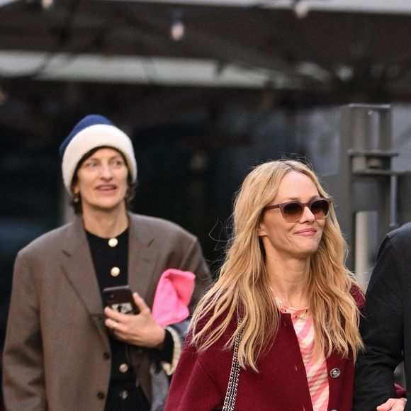 Vanessa Paradis et Samuel Benchetrit arrivent à la Masterclass durant le Festival Lumière à Lyon, le 13 octobre 2024. Photo de Julien Reynaud/APS-Medias/ABACAPRESS.COM