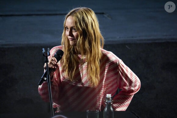 Vanessa Paradis anime une masterclass au Pathé Bellecour lors du festival Lumière à Lyon le 13 octobre 2024. © Sandrine Thesillat / Panoramic / Bestimage