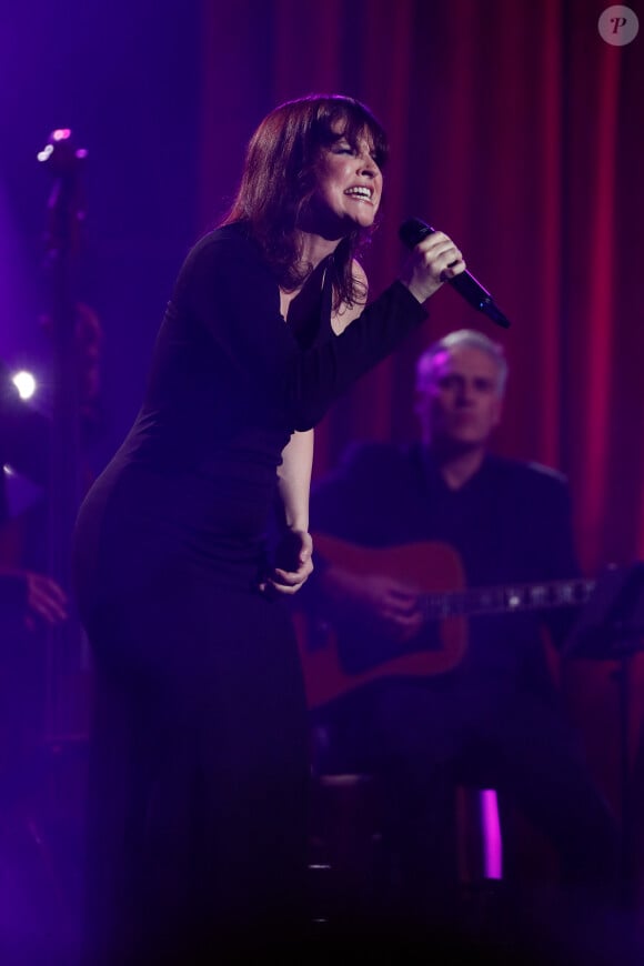 Exclusif - Anne Sila - Enregistrement de l'émission "Eternel Aznavour, le concert événement", diffusée le 18 octobre sur France 3 © Christophe Clovis-Cyril Moreau / Bestimage