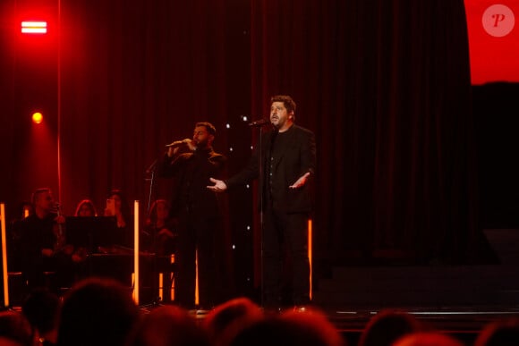 Exclusif - Soleg, Patrick Fiori - Enregistrement de l'émission "Eternel Aznavour, le concert événement", diffusée le 18 octobre sur France 3 © Christophe Clovis-Cyril Moreau / Bestimage