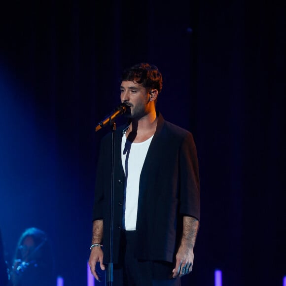 Exclusif - Jérémy Frérot - Enregistrement de l'émission "Eternel Aznavour, le concert événement", diffusée le 18 octobre sur France 3 © Christophe Clovis-Cyril Moreau / Bestimage