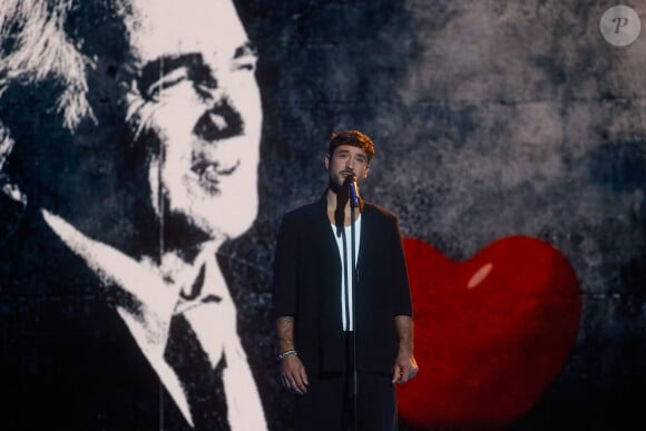 Exclusif - Jérémy Frérot - Enregistrement de l'émission "Eternel Aznavour, le concert événement", diffusée le 18 octobre sur France 3 © Christophe Clovis-Cyril Moreau / Bestimage