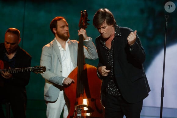 Exclusif - Thomas Dutronc - Enregistrement de l'émission "Eternel Aznavour, le concert événement", diffusée le 18 octobre sur France 3 © Christophe Clovis-Cyril Moreau / Bestimage