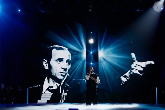 Exclusif - Pierre Garnier - Enregistrement de l'émission "Eternel Aznavour, le concert événement", diffusée le 18 octobre sur France 3 © Christophe Clovis-Cyril Moreau / Bestimage