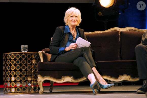 Exclusif - Catherine Ceylac - "Conversation intime avec Claude Lelouch", un rendez-vous présenté par C. Ceylac au théâtre Antoine à Paris le 24 Juin 2024. © Bertrand Rindoff / Bestimage 