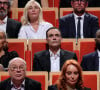 Tout ceci sous les yeux attentifs d'Anthony Delon...
Carmen Chaplin, Anthony Delon, Abd Al Malik pendant la cérémonie de remise du prix lumière à I.Huppert lors de la 16ème édition du Festival Lumière à l'Amphithéâtre - Centre de Congrès à Lyon, France, le 18 octobre 2024. © Dominique Jacovides/Bestimage 