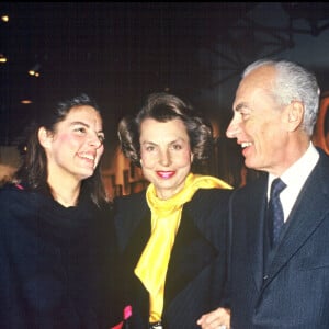 André Bettencourt, Liliane Bettencourt et leur fille Françoise Bettencourt Meyers.