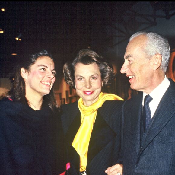 André Bettencourt, Liliane Bettencourt et leur fille Françoise Bettencourt Meyers.