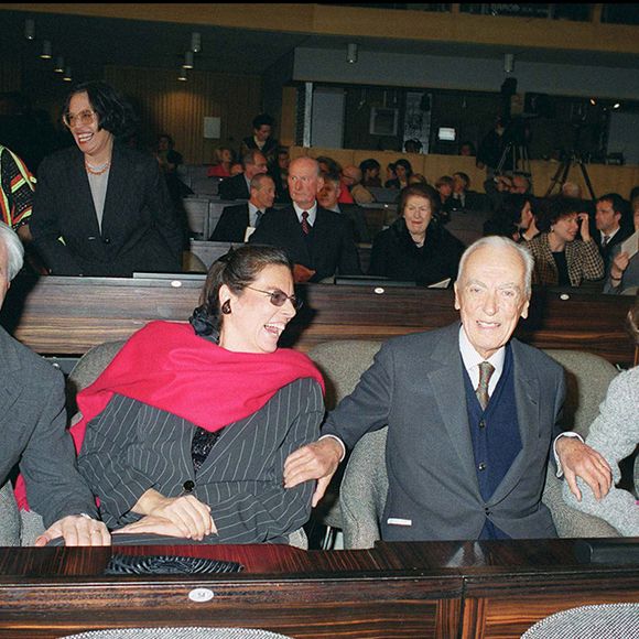 André Bettencourt, Liliane Bettencourt et leur fille Françoise Bettencourt Meyers avec son mari Jean-Pierre Meyers.