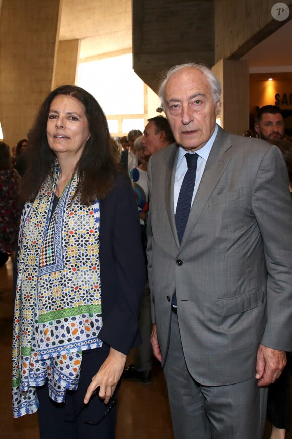 Exclusif - Françoise Bettencourt Meyers et son mari Jean-Pierre Meyers - Cérémonie anniversaire des 25 ans du Prix International L'Oréal-UNESCO pour les Femmes et la Science à l'UNESCO, Paris, France. Le 15 Juin 2023. © Bertrand Rindoff / Bestimage