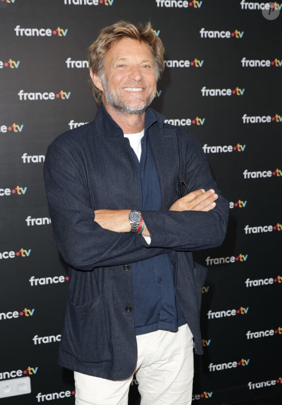 Laurent Delahousse au photocall de la conférence de presse de rentrée de France Télévisions à Paris, France, le 4 septembre 2024. © Coadic Guirec/Bestimage