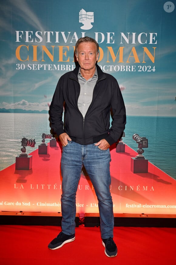 Franck Dubosc pour le film "Un ours dans le Jura" durant la 6ème édition du festival Cinéroman dédié aux adaptations cinématographiques de roman à Nice le 3 octobre 2024, au cinéma Pathé Gare du Sud. © Bebert / Jacovides / Bestimage 