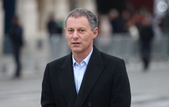 Marc-Olivier Fogiel - Hommage national à Robert Badinter devant le ministère de la Justice sur la place Vendôme à Paris le 14 février 2024. © Dominique Jacovides/Bestimage 