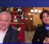 Perrine Vasque avec Olivier Truchot lors de son dernier duplex pour BFMTV