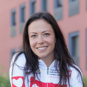 Exclusif - Dounia Coesens - Portraits des personnalités participant à l'étape du coeur de l'association "Mécénat Chirurgie Cardiaque" (MCC) à l'Hôtel Ibis Centre lors du tour de France, St Etienne, France, le 14 juillet 2022. © Christophe Clovis / Bestimage