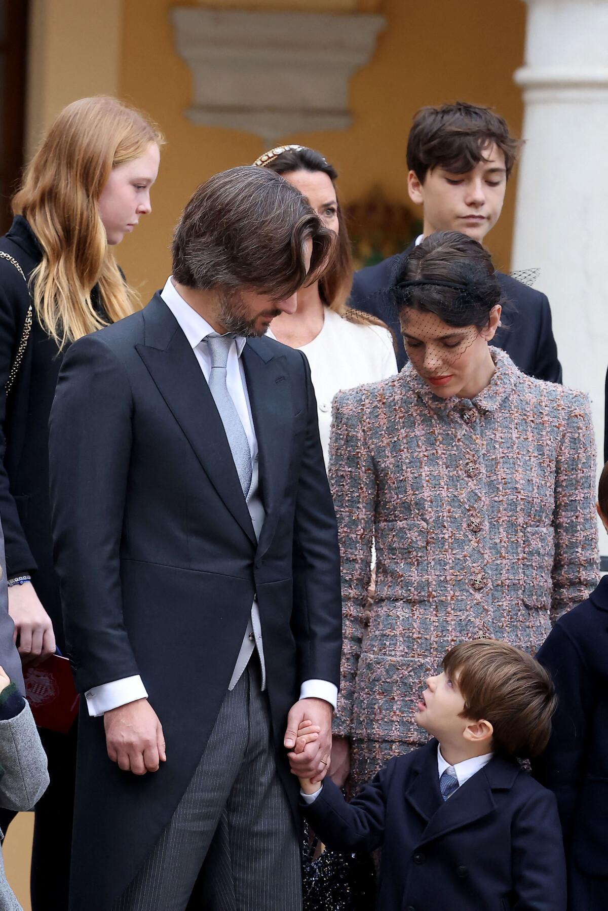 Photo : Dimitri Rassam, Charlotte Casiraghi et leur fils Balthazar ...