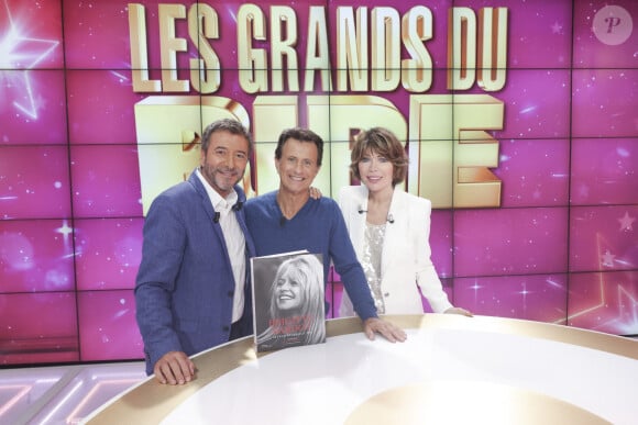 Exclusif - Bernard Montiel, Vincent Perrot, Karen Cheryl - Enregistrement de l'émission "Les grands du rire", présentée par K.Chéryl et B.Montiel, diffusée le 26 octobre sur C8 © Jack Tribeca / Bestimage 