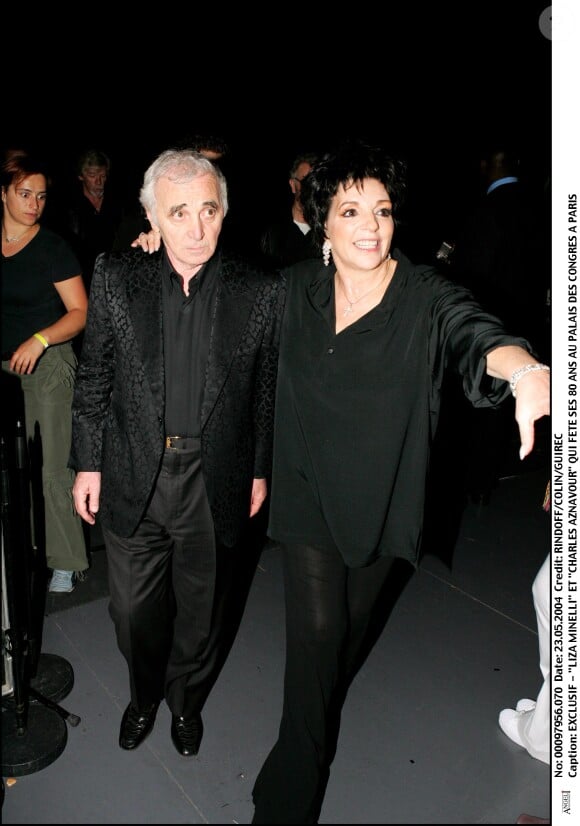 Le chanteur a été en couple avec Liza Minnelli dans les années 60

Archives - Charles Aznavour et Liza Minnelli.