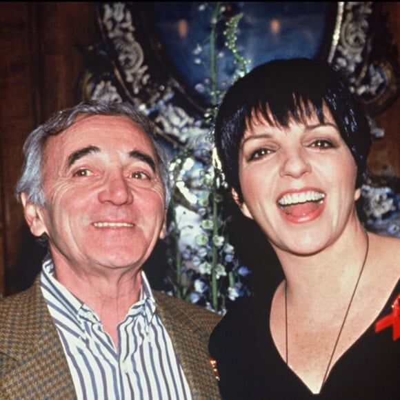 Cela est sûrement dû à la grande différence d'âge entre Charles Aznavour, presque 40 ans à l'époque et Liza Minnelli, âgée de 17 ans

Archives - Charles Aznavour et Liza Minnelli.