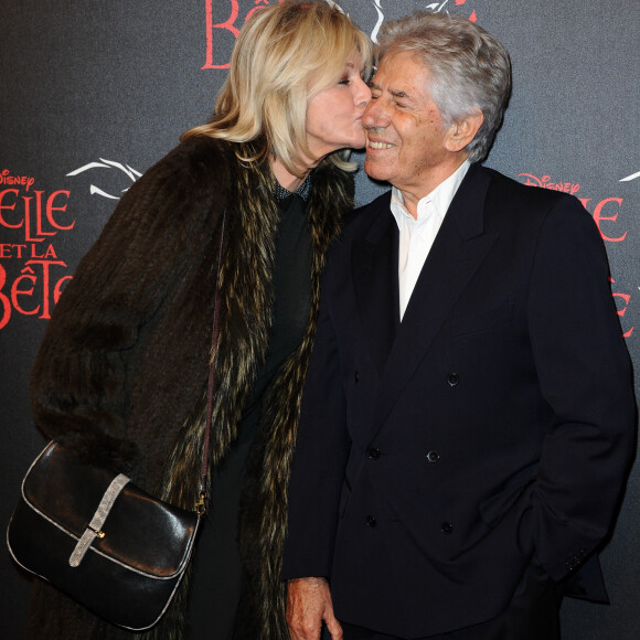 Philippe Gildas et son épouse Maryse Gildas assistent à l'avant-première du film Disney 'La Belle et la Bête' au théâtre Mogador, à Paris, France, le 24 octobre 2013. Photo par Aurore Marechal/ABACAPRESS.COM