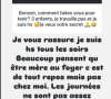 Et elle a ajouté que ce n'était pas de tout repos
Céline Saffré de "Familles nombreuses" se confie sur Instagram, le 25 octobre 2024