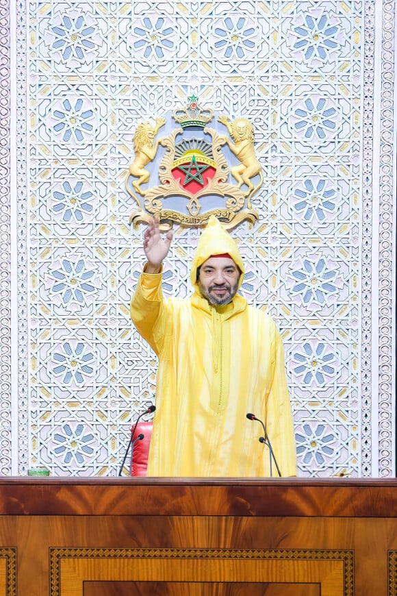 Iil s'agit du château de Betz en Picardie
Mohammed VI en plein discours à Rabat, Maroc, le 14 octobre 2022. Photo by Royal Palace via Balkis Press/ABACAPRESS.COM