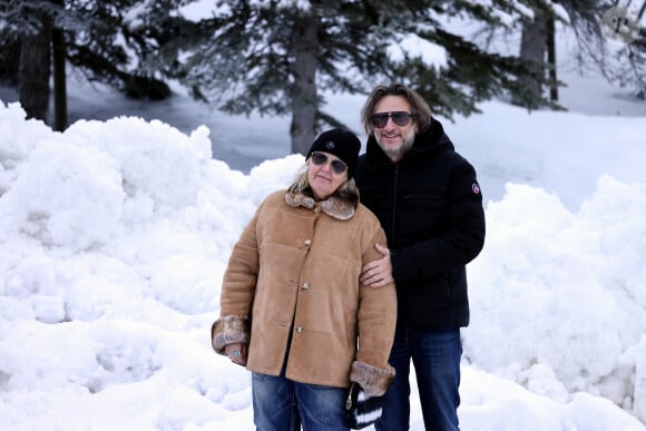 Exclusif - Valérie Damidot et son compagnon Régis Viogeat lors du 27ème Festival International du Film de Comédie de l'Alpe d'Huez, le 19 janvier 2024. © Dominique Jacovides / Bestimage