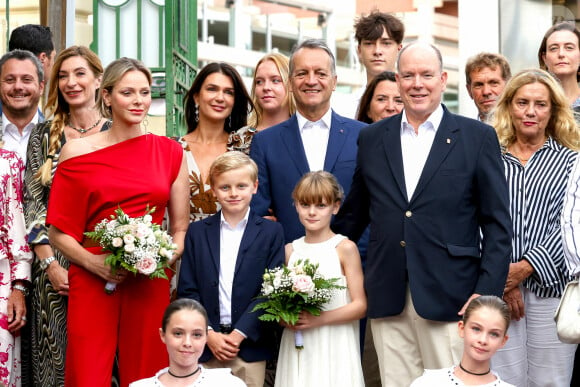 Traditionnel Pique Nique des Monégasques "U Cavagnetu" dans le Parc princesse Antoinette, en présence du prince Albert II de Monaco et de la princesse Charlene accompagnés par leurs enfants le prince Jacques de Monaco, marquis des Baux, et La princesse Gabriella de Monaco, comtesse de Carladès, à Monaco, le 7 septembre 2024. © Claudia Albuquerque/Bestimage 