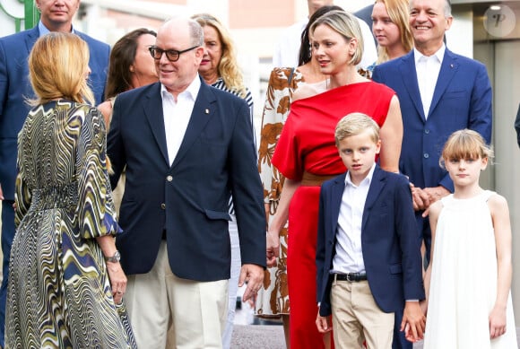 Traditionnel Pique Nique des Monégasques "U Cavagnetu" dans le Parc princesse Antoinette, en présence du prince Albert II de Monaco et de la princesse Charlene accompagnés par leurs enfants le prince Jacques de Monaco, marquis des Baux, et La princesse Gabriella de Monaco, comtesse de Carladès, à Monaco, le 7 septembre 2024. © Claudia Albuquerque/Bestimage 