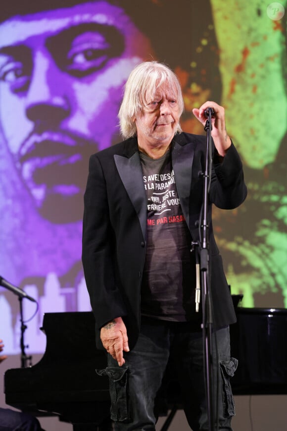 Le chanteur Renaud (Renaud Séchan) - Les amis musiciens de Renaud ont donné un concert à la Mairie du 13ème à Paris le 5 septembre 2024 © Coadic Guirec/Bestimage