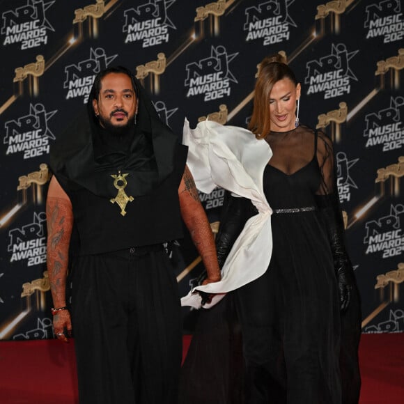 Slimane et Vitaa - Photocall de la 26ème édition des NRJ Music Awards au palais des festivals de Cannes, le 1er novembre 2024. © Bebert / Guignebourg / Bestimage 