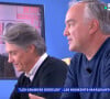 Alain Marschall et Olivier Truchot face à Aurélie Casse et Natacha Polony sur le plateau de C l'hebdo - France 5 (Capture d'écran).